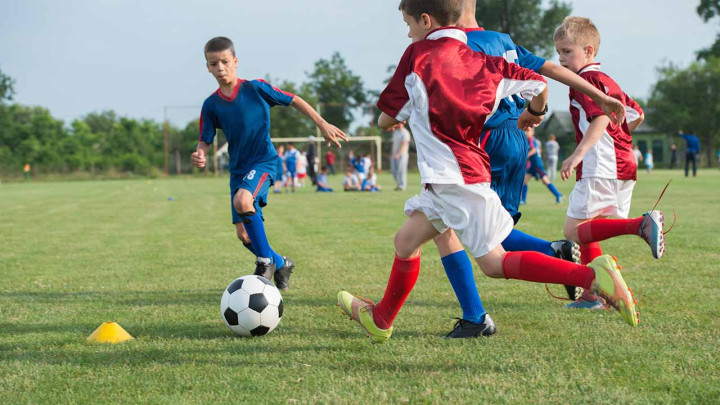 kids playing soccer